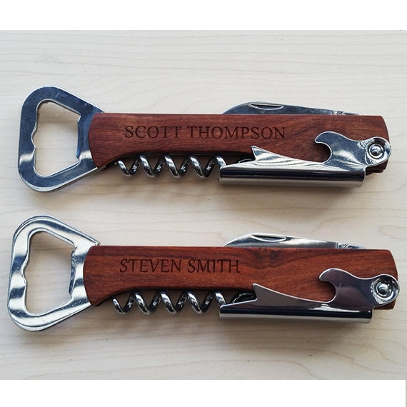 Engraved Corkscrew Opener, Brthday Favors, Party Favors, Weddng Favor