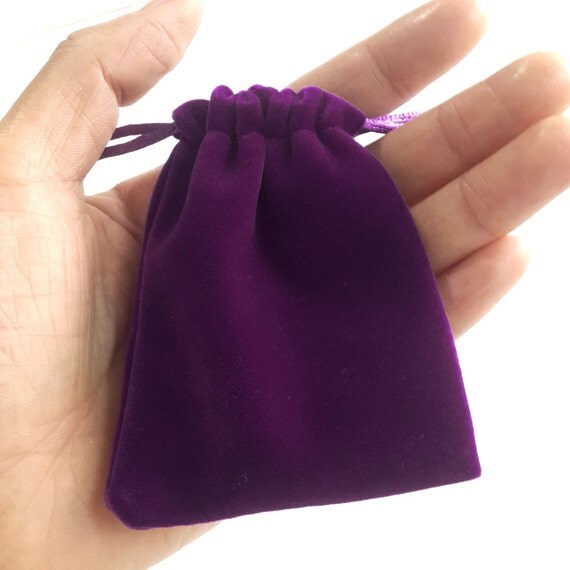 small velvet pouch bag