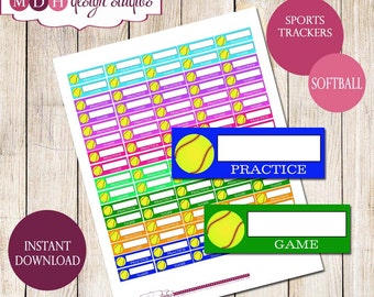 Softball letters | Etsy