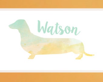 Dachshund Wall Art wiener dog print | etsy Dachshund Wall Art wiener dog print | etsy
