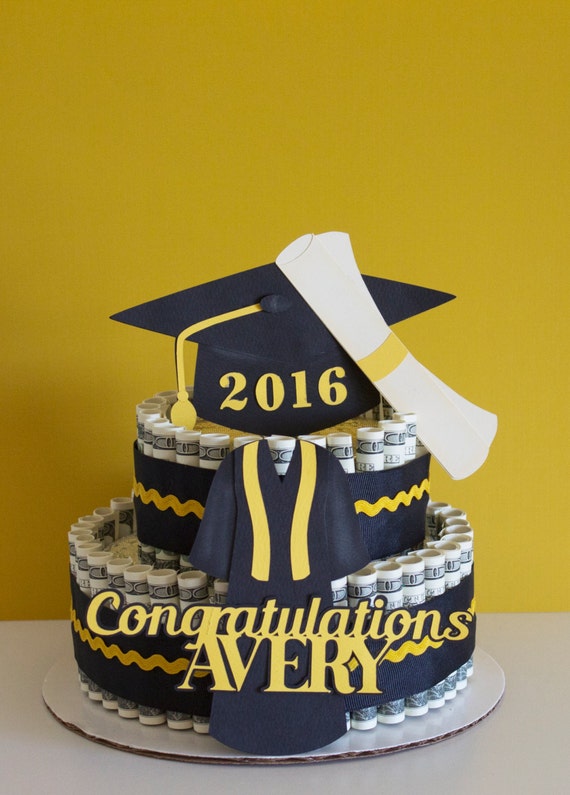 Money Cake Graduation by NewECreativeGifts on Etsy