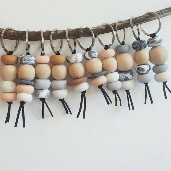 Handmade polymer clay keyrings