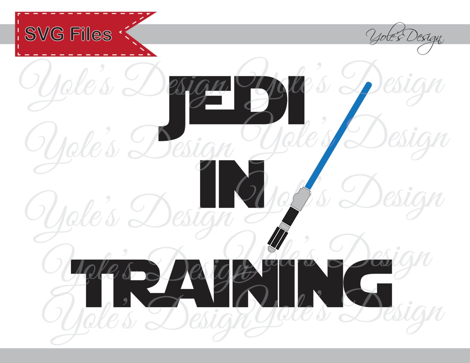 Jedi in Training SVG Star Wars Inspired Layered Cutting File