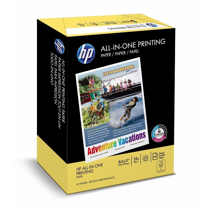 HP Printing 750 Sheets Copy Paper with 96 Brightness 22 lb