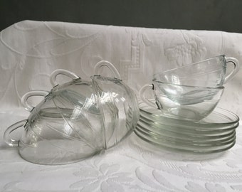 Lot De 8 Tasses Duralex Multicolores Vintage Des Années 70 - Contenance 120 Ml, Verre, Très Bon état, Fabriqué En France