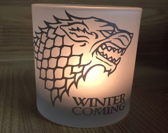 Game of Thrones Stark Wolf Candle Holder