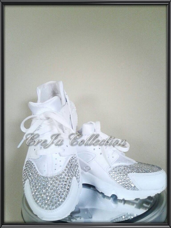 Custom Crystal Bling Nike Women Huarache Shoes Bling Hurache