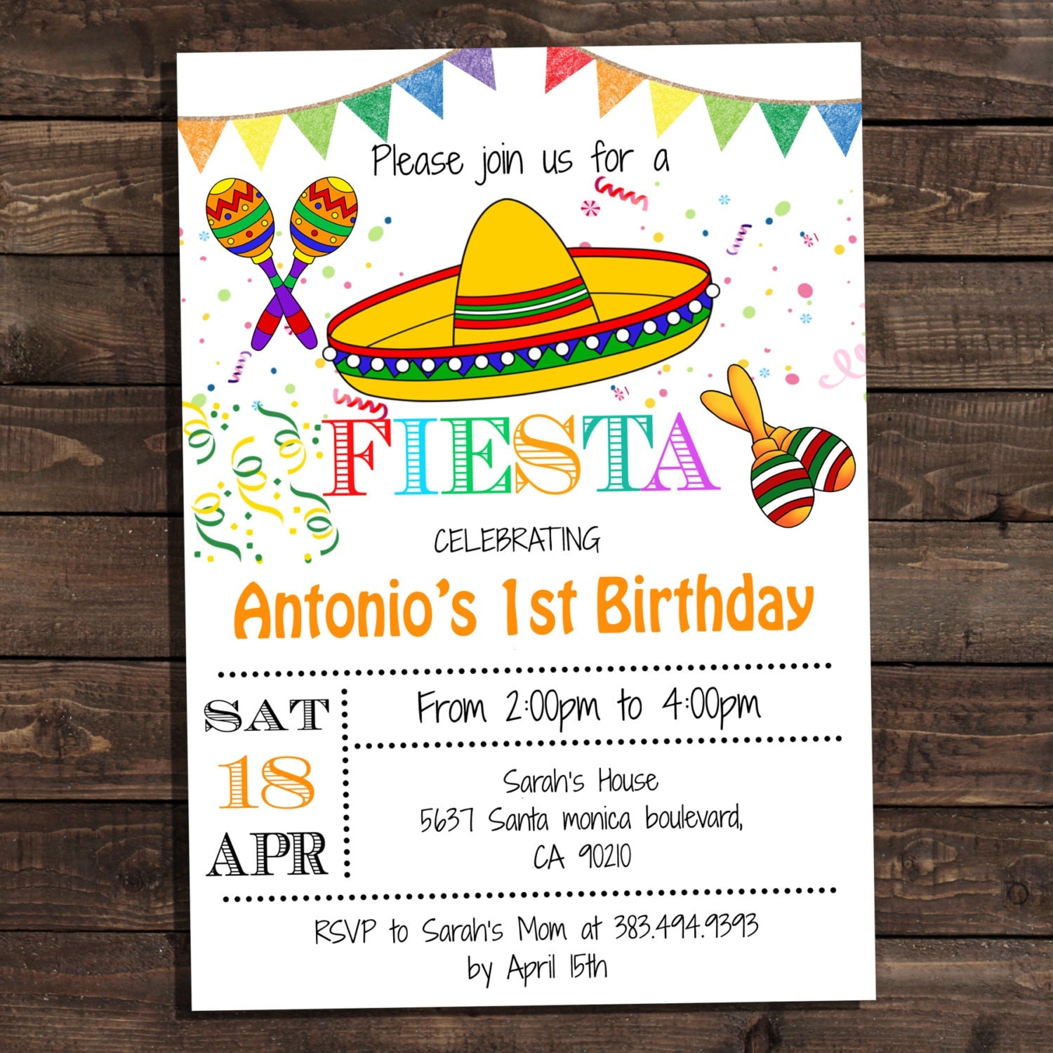 Fiesta Invitations Templates Free 6