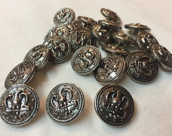 3/4" or 5/8" Metal shank Eagle Buttons