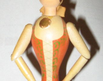 VINTAGE SWEDISH NAPKIN Holder Girl