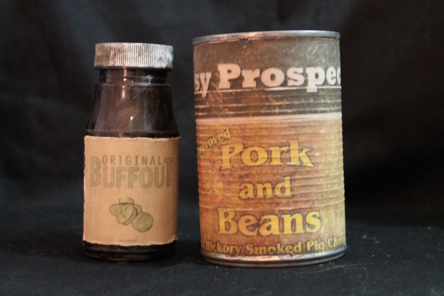 HALLOWEEN SALE Fallout inspired pork & beans and buffout