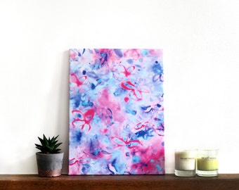 Items similar to Abstract Canvas Art, Mint Color, Graphic Design Print