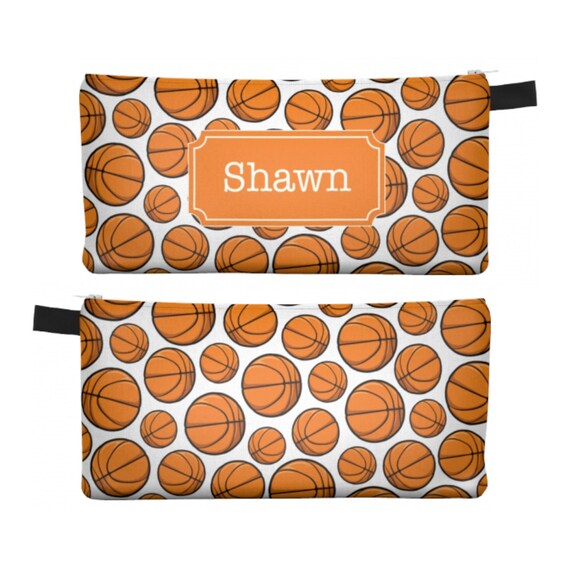 Personalized Pencil Case Basketball Pencil Case Personalized