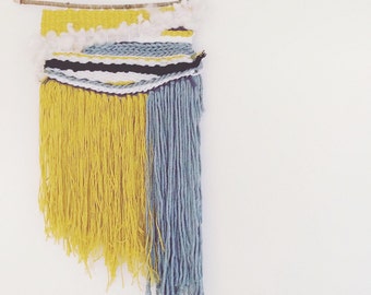 Mustard & Green Weave - Woven Wall Hanging