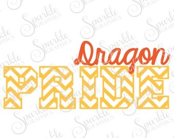Dragon Pride Cut File Dragon svg Dragon Mascot Mascot svg High School Clipart Svg Dxf Eps Png Silhouette Cricut Cut File Commercial Use