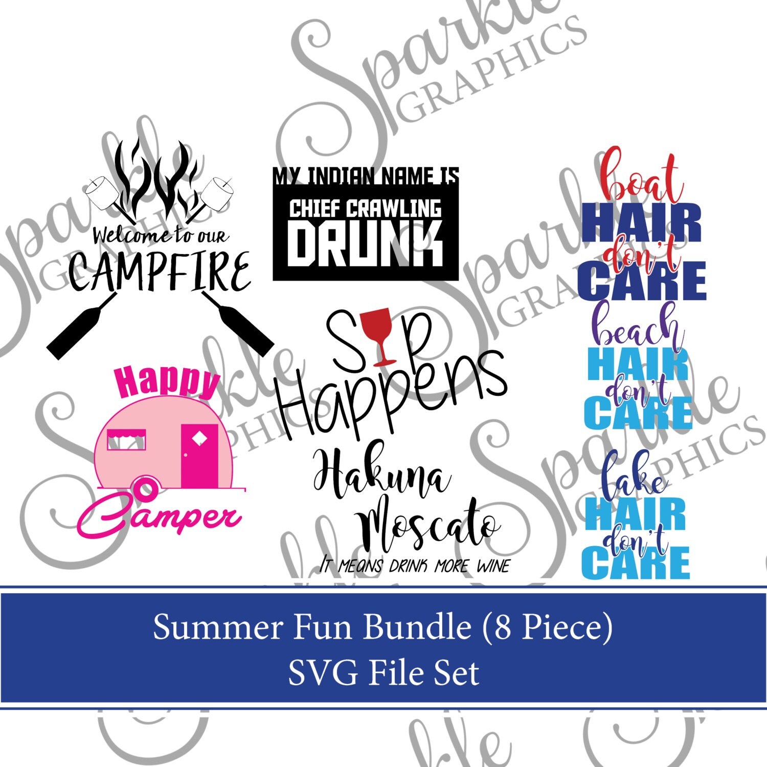 Download Summer Fun SVG Bundle Set Summer SVG by SparkleGraphics16