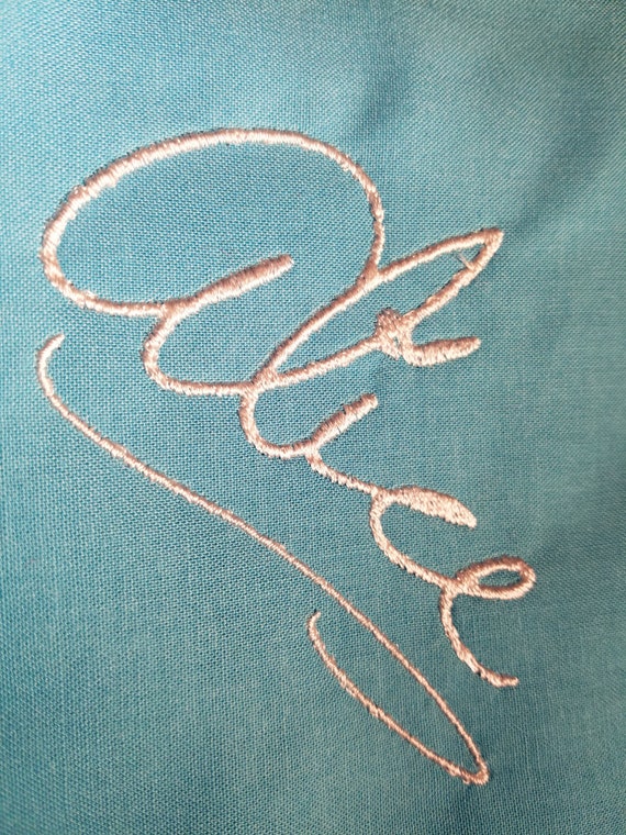 Alice in wonderland embroidery Signature