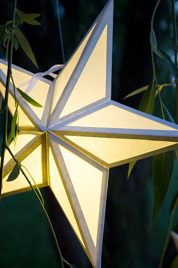 Download Paper Star Lantern with Window Cutouts SVG cutting file PDF