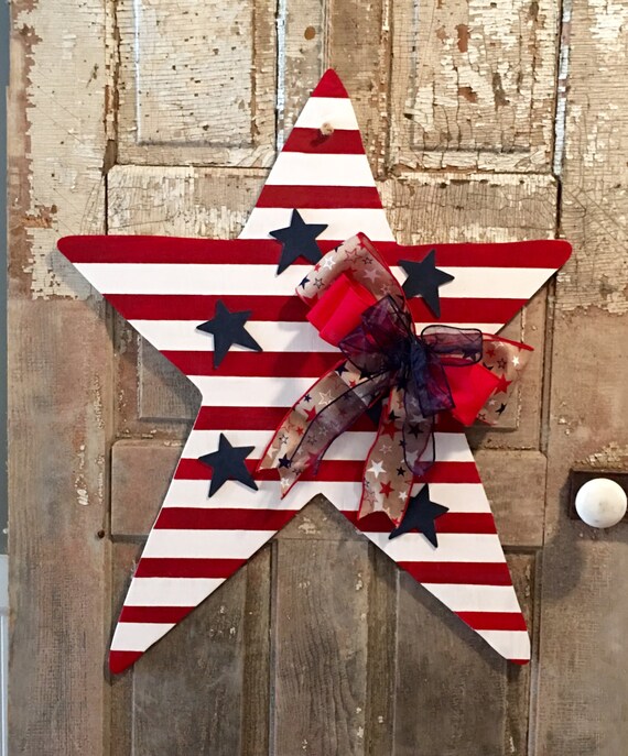 July 4th Door Hanger 4th of July Decor Patriotic Decor
