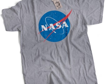 NASA T Shirt Retro Meatball Logo Mens Premium T-Shirt Choice of Colours Small to 3XL Vintage NASA Logo Shirt NASA Tee nasa Meatball Logo