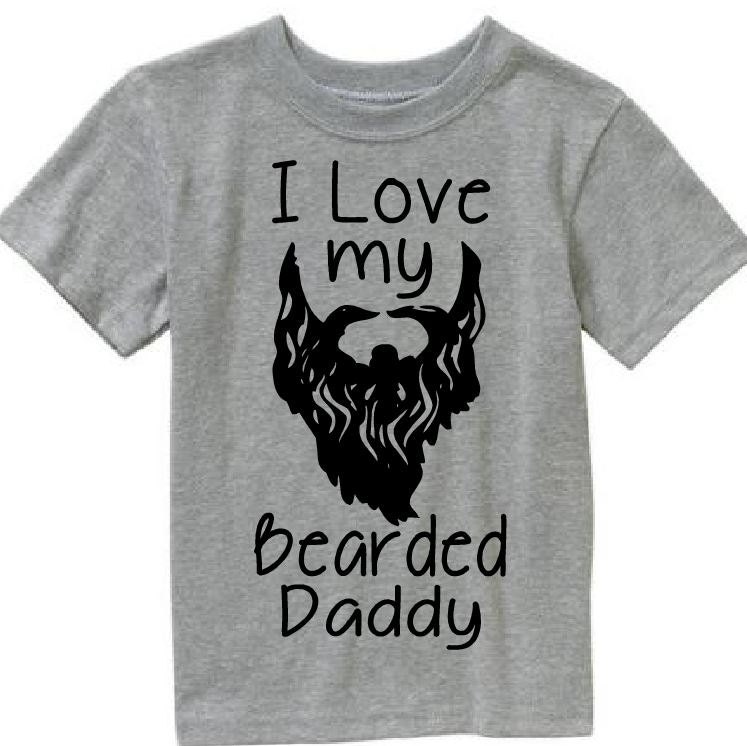 Download I love my bearded Daddy shirt by MamaBearsCraftHouse on Etsy