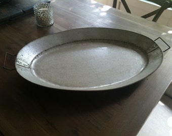 Vintage Metal Serving Tray from France
