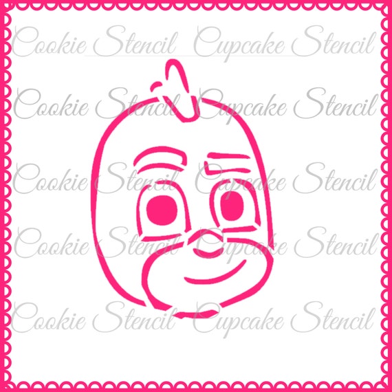PJ Masks Gecko Stencil for cookie decorating cookie cupcake