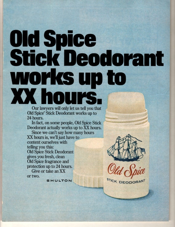 Items similar to 1970s old spice stick deodorant vintage magazine ad ...