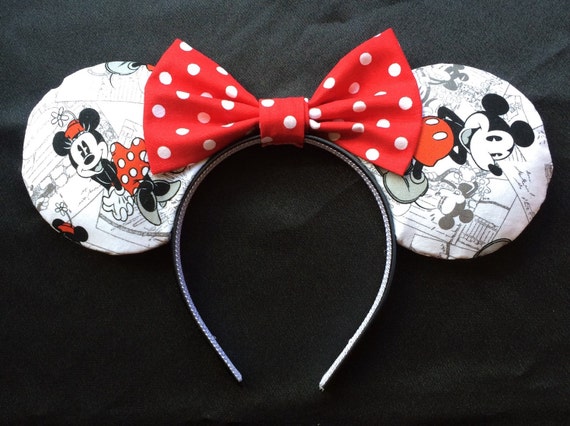 Classic Cartoon Minnie Mickey Mouse Ears