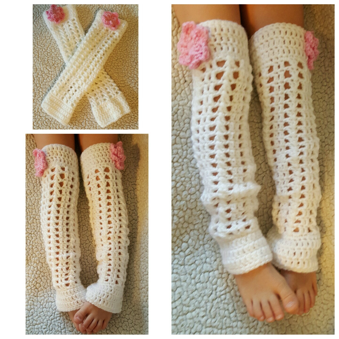 Crochet Lacy Thigh High Leggings DIGITAL PATTERN ONLY