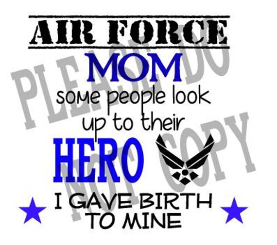 Download Air Force Mom SVG Cut File
