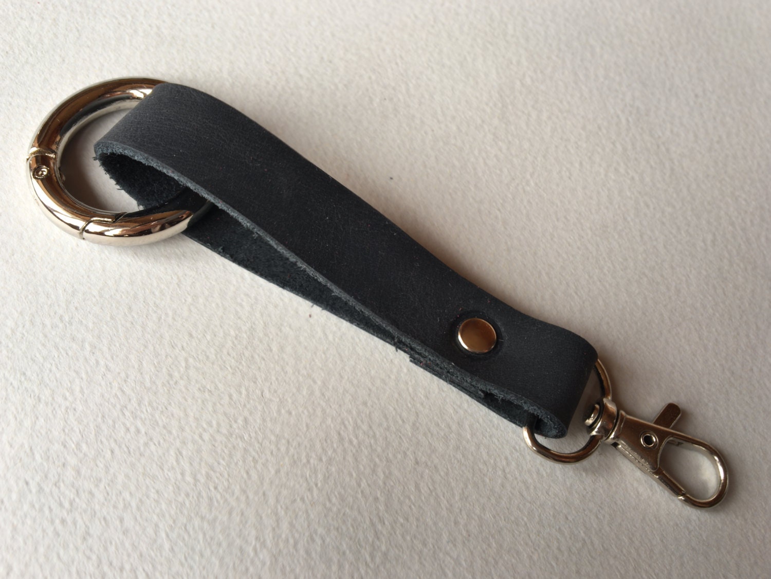 Leather lanyard Leather Keyfob Leather keychain Leather