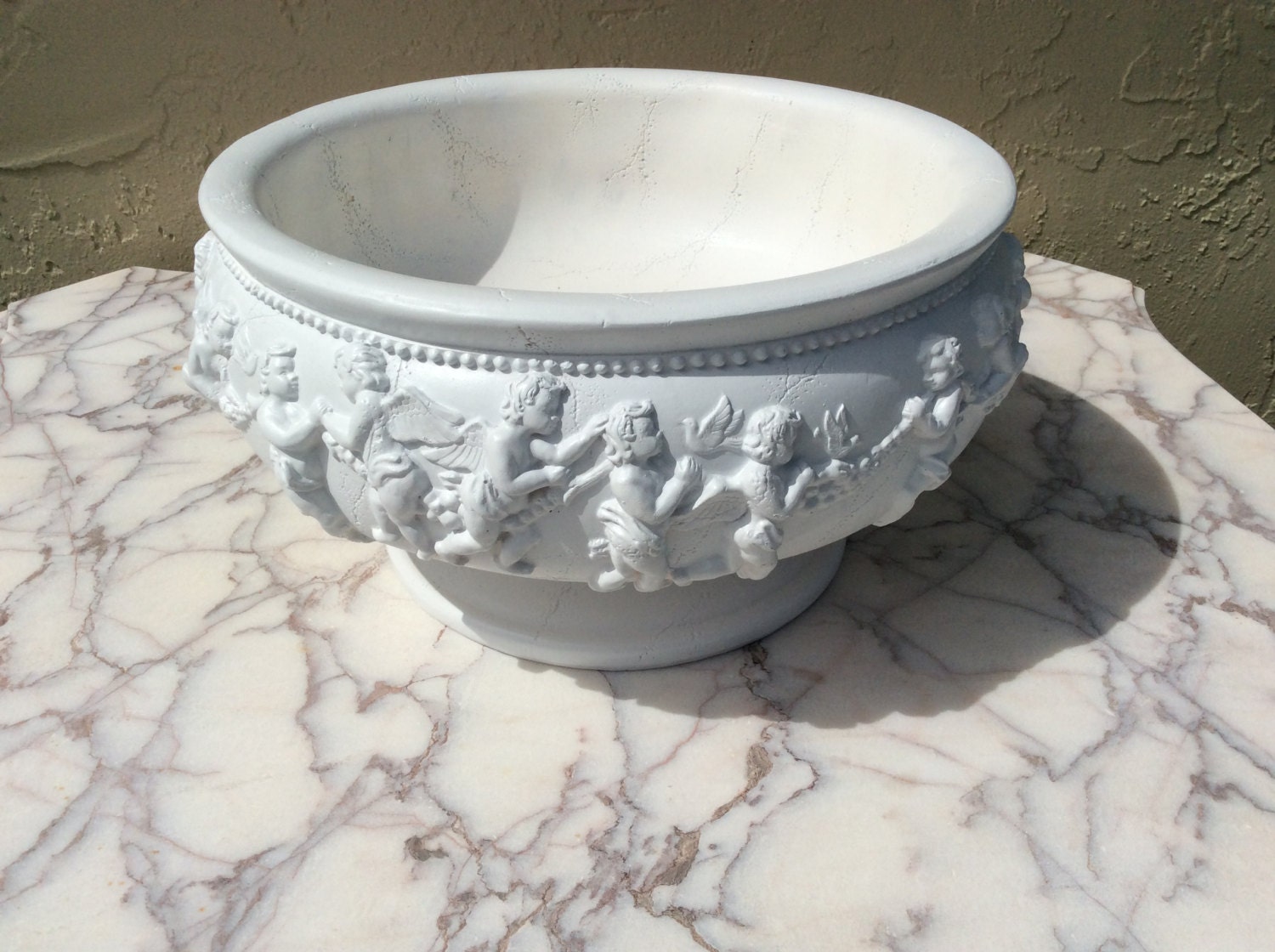 shabby chic angel cherub angel bowl vintage shabby chic angel cherub angel bowl vintage