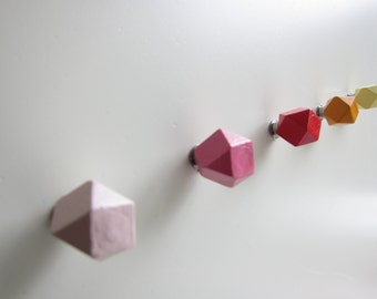Hand Painted Knobs, Choose Colors, Towel Hooks, Wall Hooks, Colorful Knobs, Wall Organizer, Coat Hanger, Colorful Knob, Coat Rack