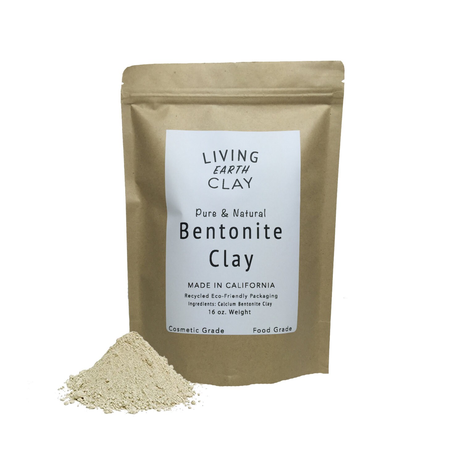 Food grade bentonite clay