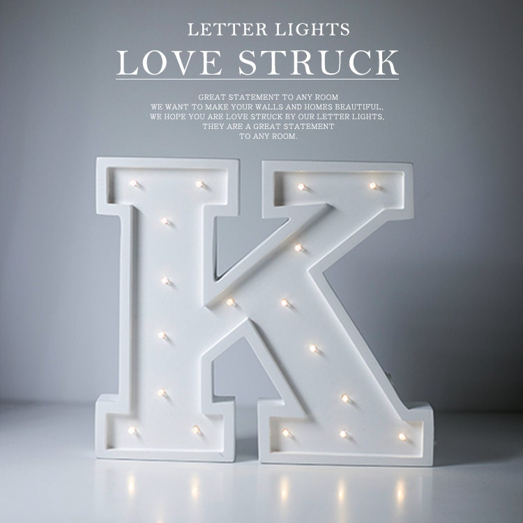 Letter K Lights Marquee Letter Light Light Up Sign great for