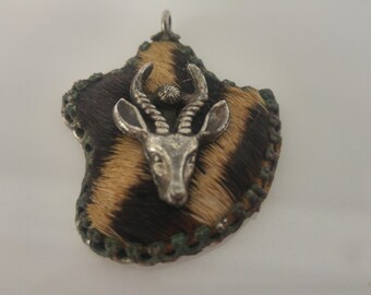 silver African pendant