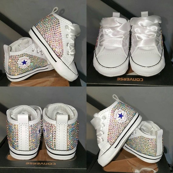 bedazzled infant converse