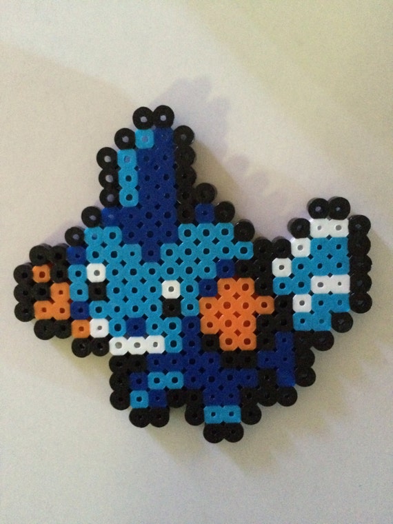 Mudkip Perler Bead Creation by LiketheMoonByThomas on Etsy