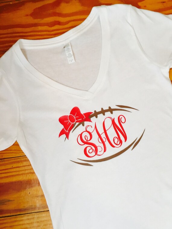 Items similar to Monogram football shirt on Etsy