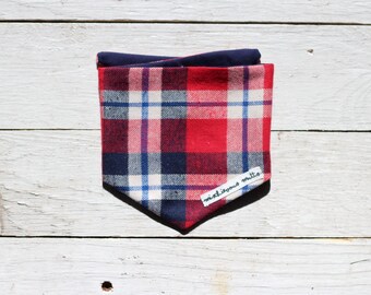 The Lumberjack - Red Plaid dog bandana
