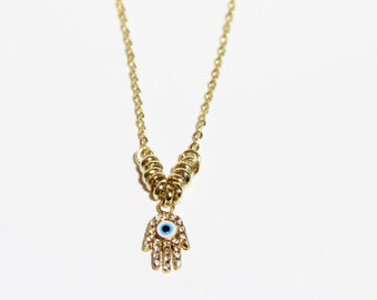 Porte-clés Porte-clés LUCKY HAMSA Evil Eye Amulette Pendentif Juda Sme