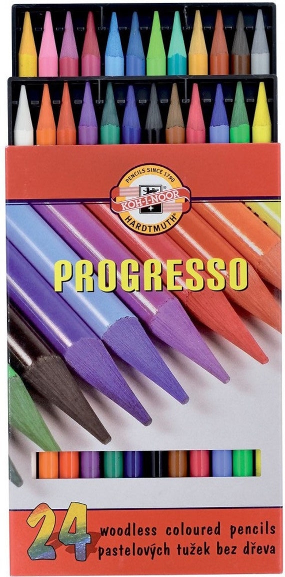 KOH I NOOR Progresso woodless colored pencils set 24 and 12