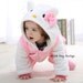 Cute Hello Kitty Warm Winter Fleece Baby Girl Bodysuit Jumpsuit Snowsuit
