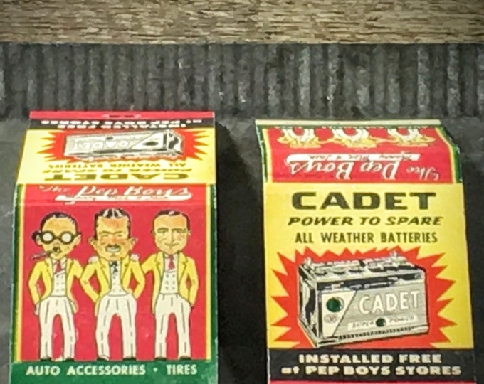 Old Matchbooks - Vintage Pep Boys Advertising