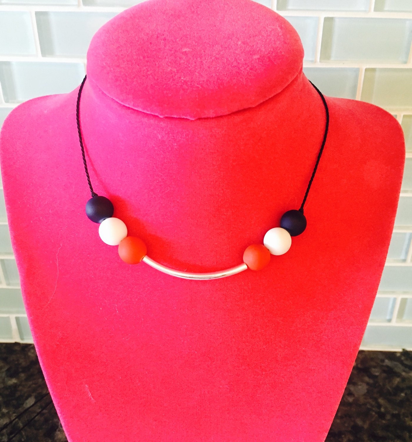 Eyeglass holder eyewear necklace by Crysera on Etsy