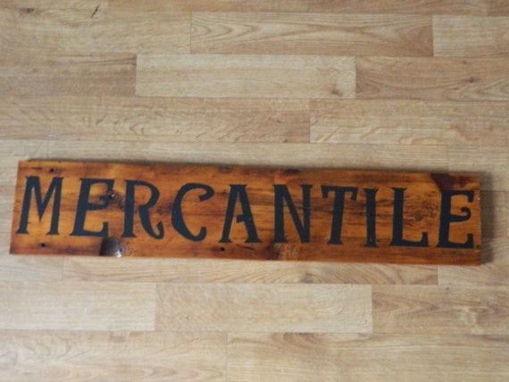 Wooden Mercantile Sign Vintage Sign By Shabbychicdesignco On Etsy