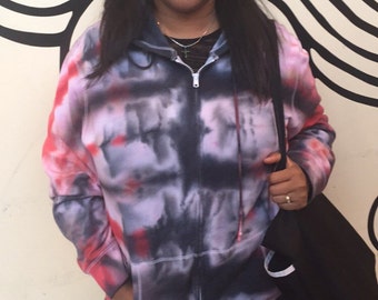 Zip Up Tie Dye Hoodie (Lines 2.0)