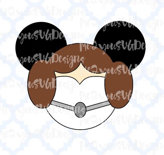 Download Princess Leia Mouse Head SVGEPSPNGStudio