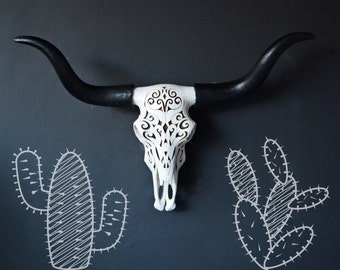 Bull Skull Wall Decor rose gold cow skull faux skull faux taxidermy skull home Bull Skull Wall Decor rose gold cow skull faux skull faux taxidermy skull home